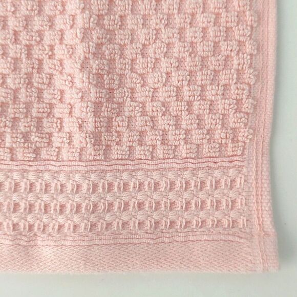 New Without Tags Wabasso Pink 100% Cotton Wash Towel - Picture 5 of 8
